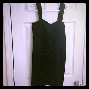 Black satin LBD little black dress